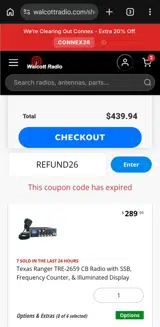 REFUND26 coupon verification screenshot