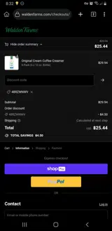 48RZWNWV coupon verification screenshot