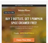 SpiceUPFALL coupon verification screenshot