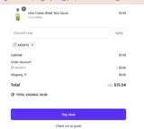MOM15 coupon verification screenshot