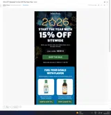 NEW15 coupon verification screenshot