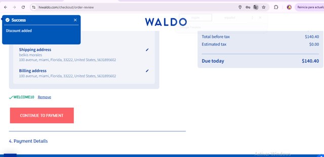 Waldo Daily Contact Lenses checkout page showing Waldo Daily Contact Lenses promo code box | Screenshot taken by SimplyCodes community member on Sep 6, 2025
