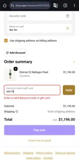 Waldor & Co. coupon verification screenshot