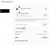 Waldor & Co. coupon verification screenshot