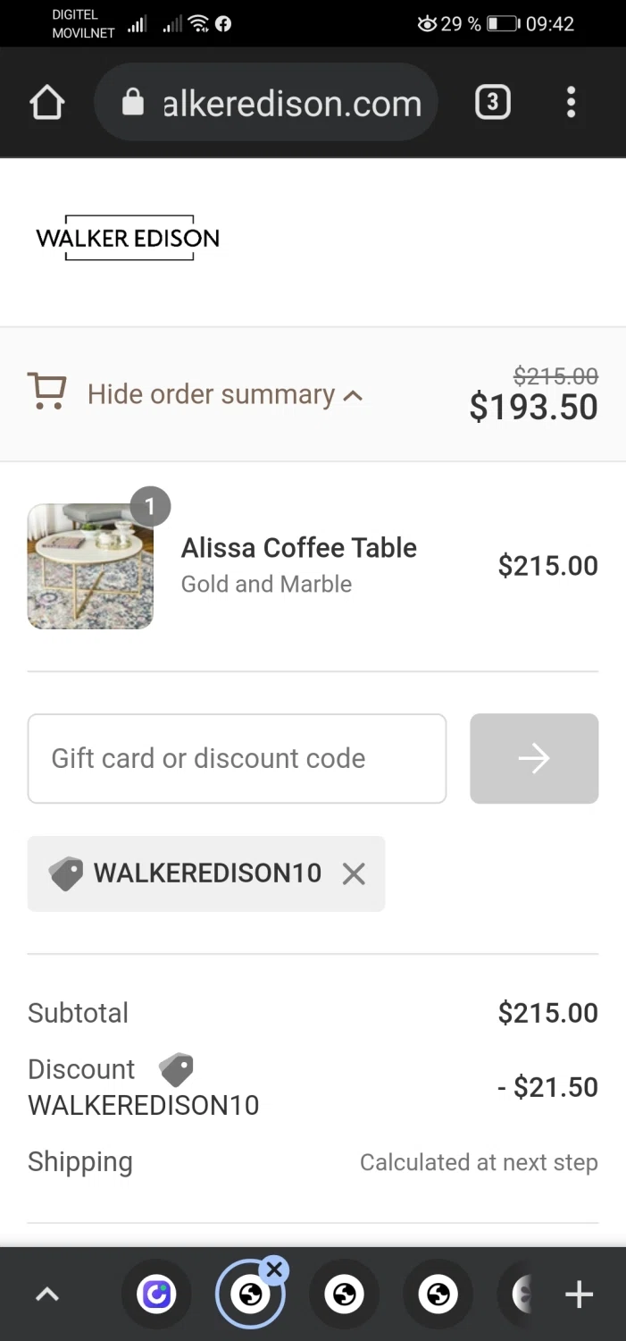 how to use Walker Edison coupons