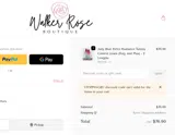 Walker Rose Boutique coupon verification screenshot