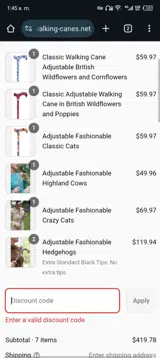 DAD10 coupon verification screenshot