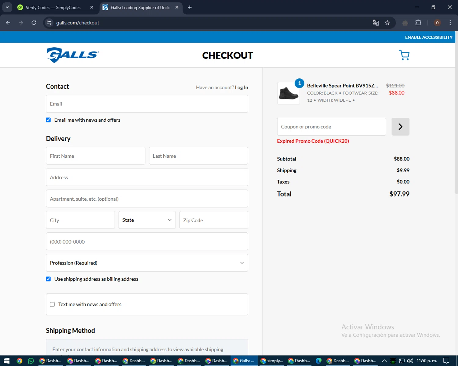 Walks promo code screenshot showing code albad10 applied at Walks checkout page. Uploaded by SimplyCodes community member MagnificentWarden4603 on Mar 3, 2025
