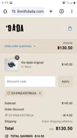 ES-996E4557B62A coupon verification screenshot