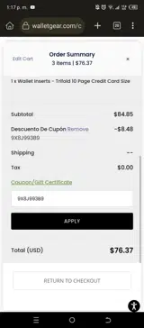 9X8J993B9 coupon verification screenshot