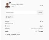 10OFF coupon verification screenshot