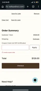 20YEARS coupon verification screenshot