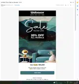 SALE20 coupon verification screenshot
