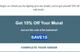 save15 coupon verification screenshot