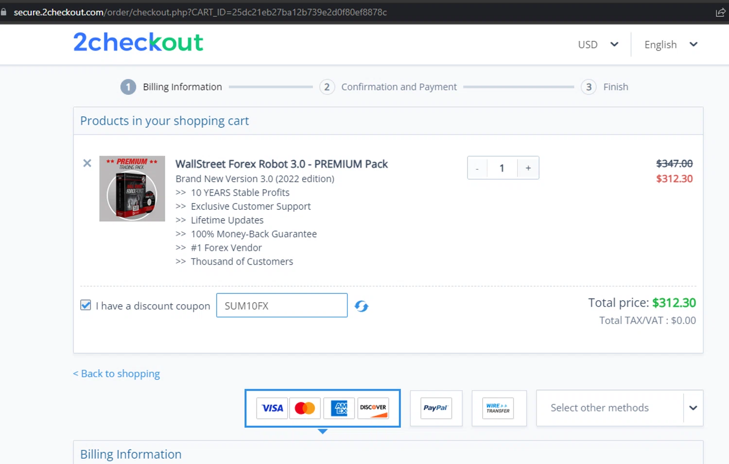 where to use Wealthfront promo code box