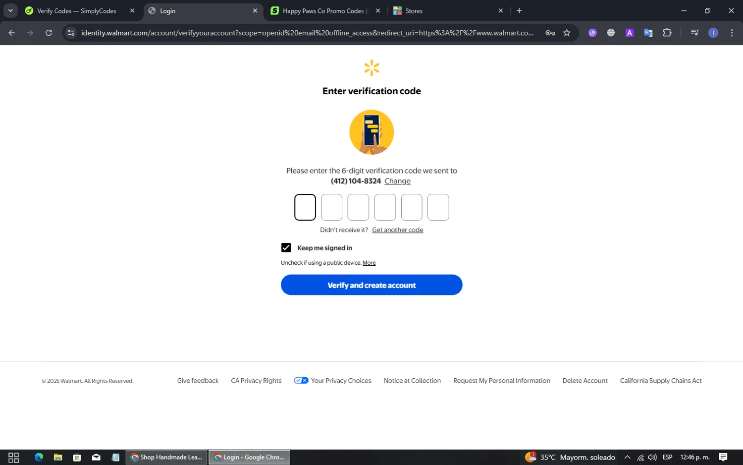 Walmart promo code screenshot showing code 30WMOFF applied at Walmart checkout page. Uploaded by SimplyCodes community member DennyG on Aug 26, 2025