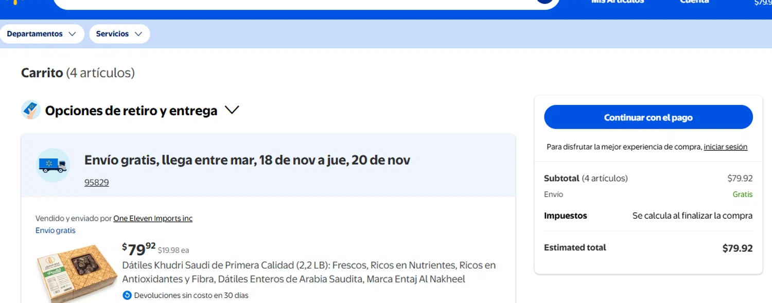 Walmart Plus promo code screenshot showing code TRIPLE10 applied at Walmart Plus checkout page. Uploaded by SimplyCodes community member Sarabiao on Nov 12, 2025