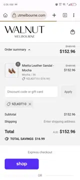 9ZLKDT10 coupon verification screenshot