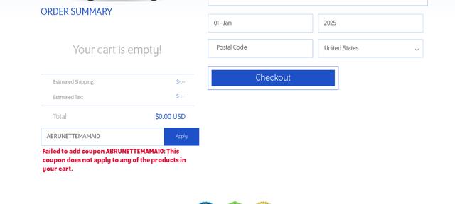 Walt Life Addiction Subscription checkout page showing Walt Life Addiction Subscription promo code box | Screenshot taken by SimplyCodes community member on Aug 30, 2025