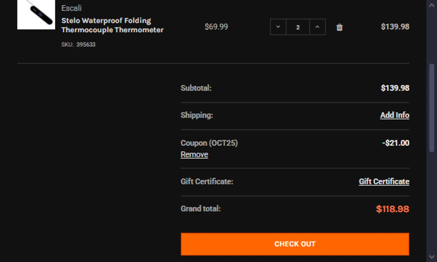 Walton's checkout page showing Walton's coupon code box | Screenshot taken by SimplyCodes community member on Sep 30, 2025