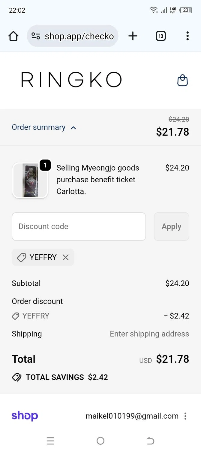 WAMA Underwear discount code screenshot showing code LISA51378 applied at WAMA Underwear checkout page. Uploaded by SimplyCodes community member ElToro on Sep 19, 2025