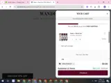 WELCOME10 coupon verification screenshot