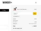 WANDER+ coupon verification screenshot