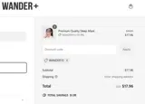 WANDER+ coupon verification screenshot