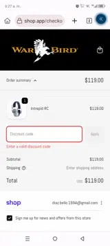 RECONNECT20 coupon verification screenshot
