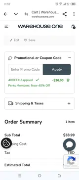 40OFF4U coupon verification screenshot