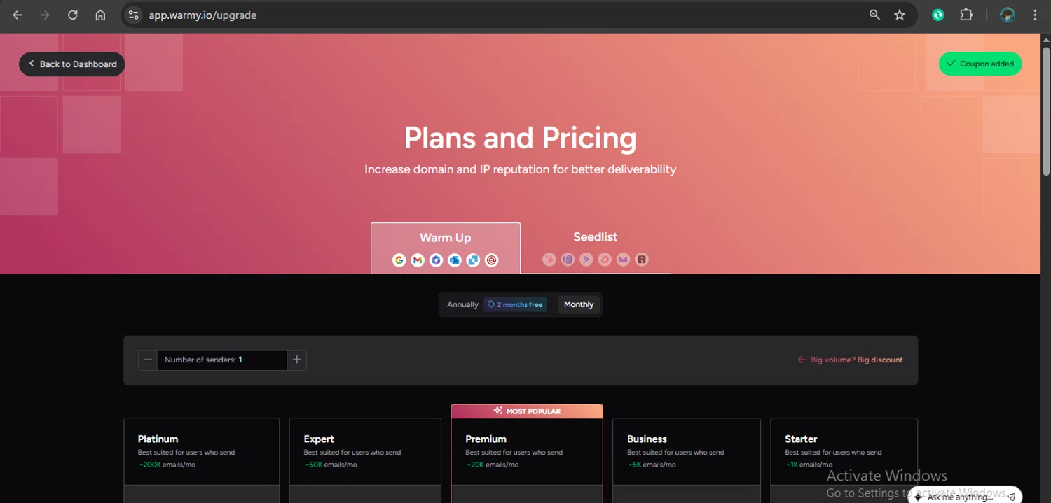 Warmy checkout page showing Warmy discount code box | Screenshot taken by SimplyCodes community member on Feb 2, 2026