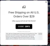 Washington Nationals coupon verification screenshot