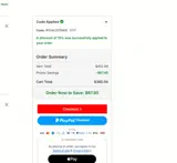 Washington Nationals coupon verification screenshot