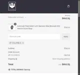 COLUMBUS coupon verification screenshot