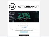 WatchBandit coupon verification screenshot