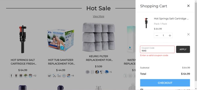 Watens checkout page showing Watens coupon code box | Screenshot taken by SimplyCodes community member on Jan 23, 2025