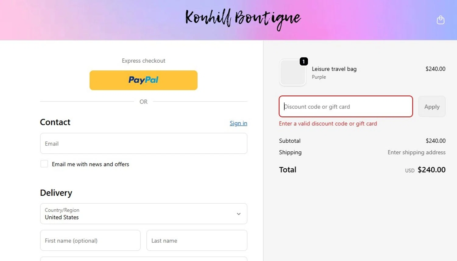 WaterAnywhere discount code screenshot showing code CYBER20 applied at WaterAnywhere checkout page. Uploaded by SimplyCodes community member MagnificentCollector7829 on Dec 5, 2025