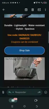 DADEE25 coupon verification screenshot