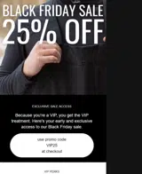 vip25 coupon verification screenshot