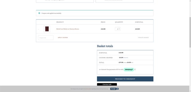 Watson & Wolfe checkout page showing Watson & Wolfe promo code box | Screenshot taken by SimplyCodes community member on Jul 12, 2025