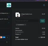 SUSANKING15 coupon verification screenshot