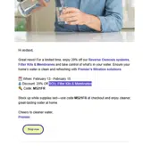 M521FR coupon verification screenshot