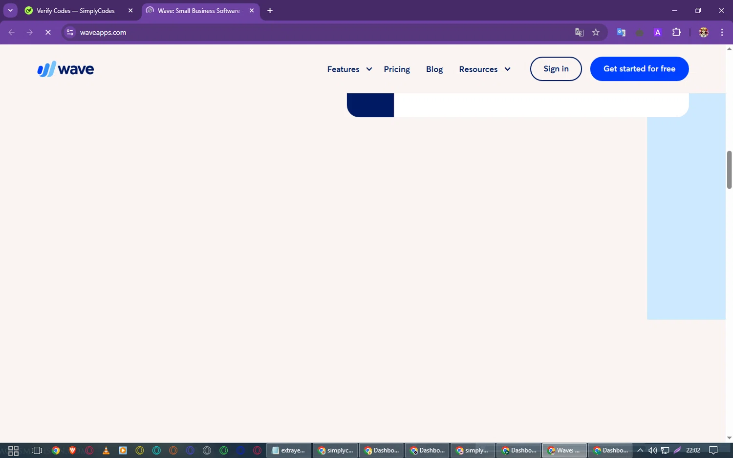 Wave Financial coupon code screenshot showing code SAVE15 applied at Wave Financial checkout page. Uploaded by SimplyCodes community member PrimeSeeker905 on Mar 24, 2025