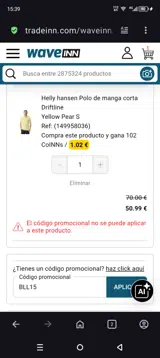 BLL15 coupon verification screenshot