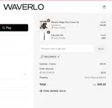 WELCOME10 coupon verification screenshot