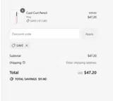 save coupon verification screenshot