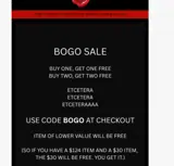 Wax Poetic Clothing coupon verification screenshot