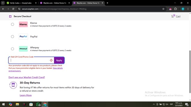 Wayfair Promo Codes (2 Verified) - $20 Off w/Code Apr 2025