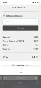 Jhayco512 coupon verification screenshot