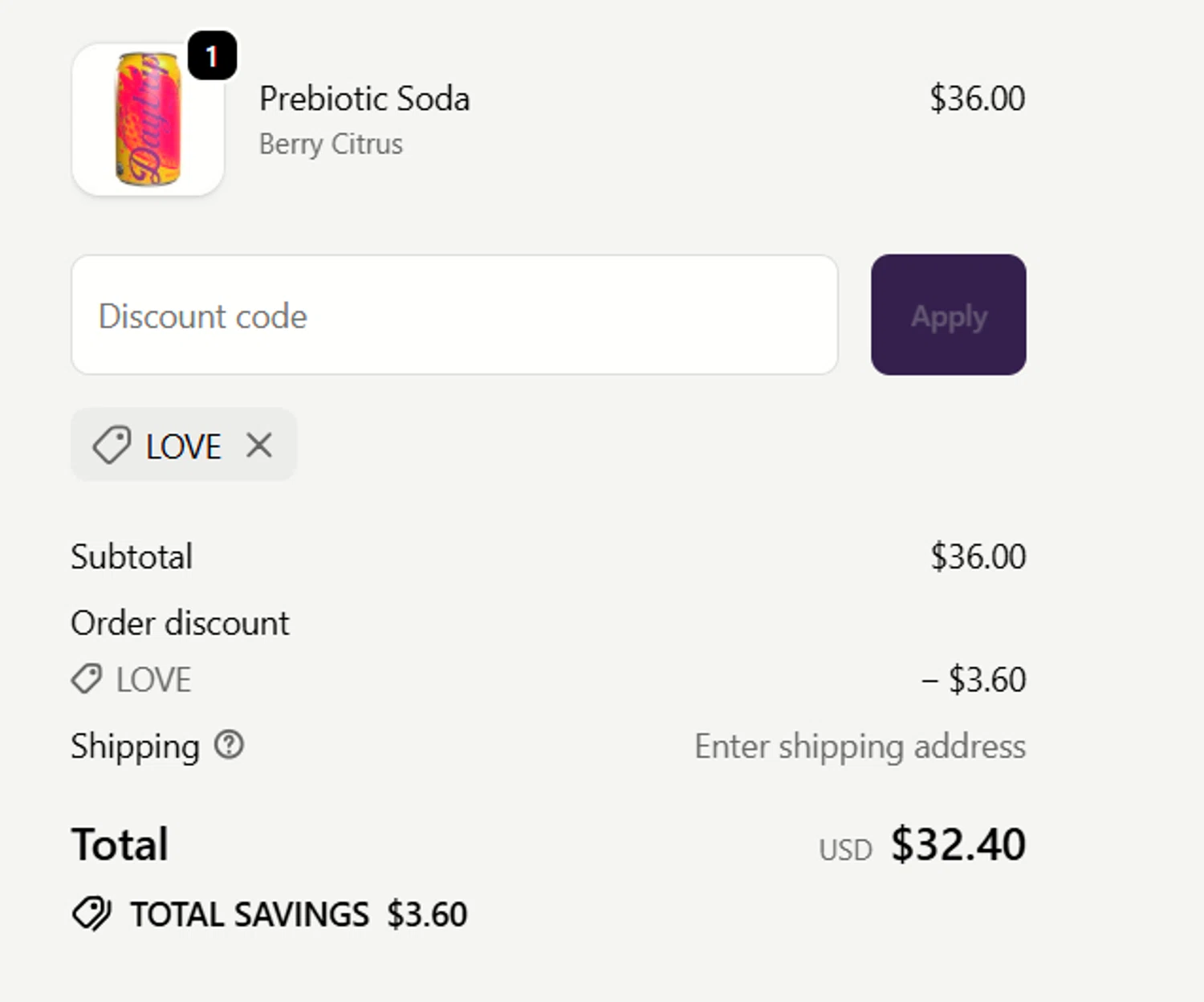 Daytrip promo code screenshot showing code LOVE applied at Daytrip checkout page. Uploaded by SimplyCodes community member a2d2c2d211 on Nov 15, 2025
